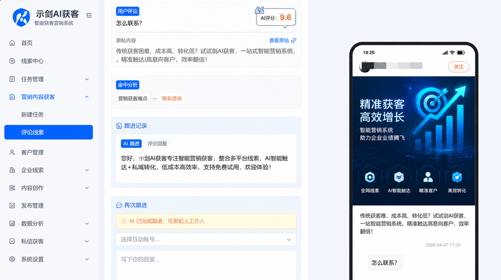 AI 智能营销_全链路线索转化系统-沈阳示剑网络科技股份有限公司